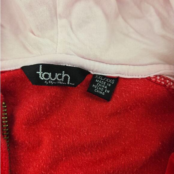 Touch by Alyssa Milano | Pink & Red Wisconsin Badgers Hoodie | Size XXL - Picture 3 of 7